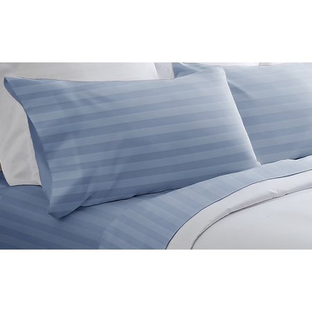 HOTEL GRAND 1000tc Cabana Sheet Set, Blue, Full 652841